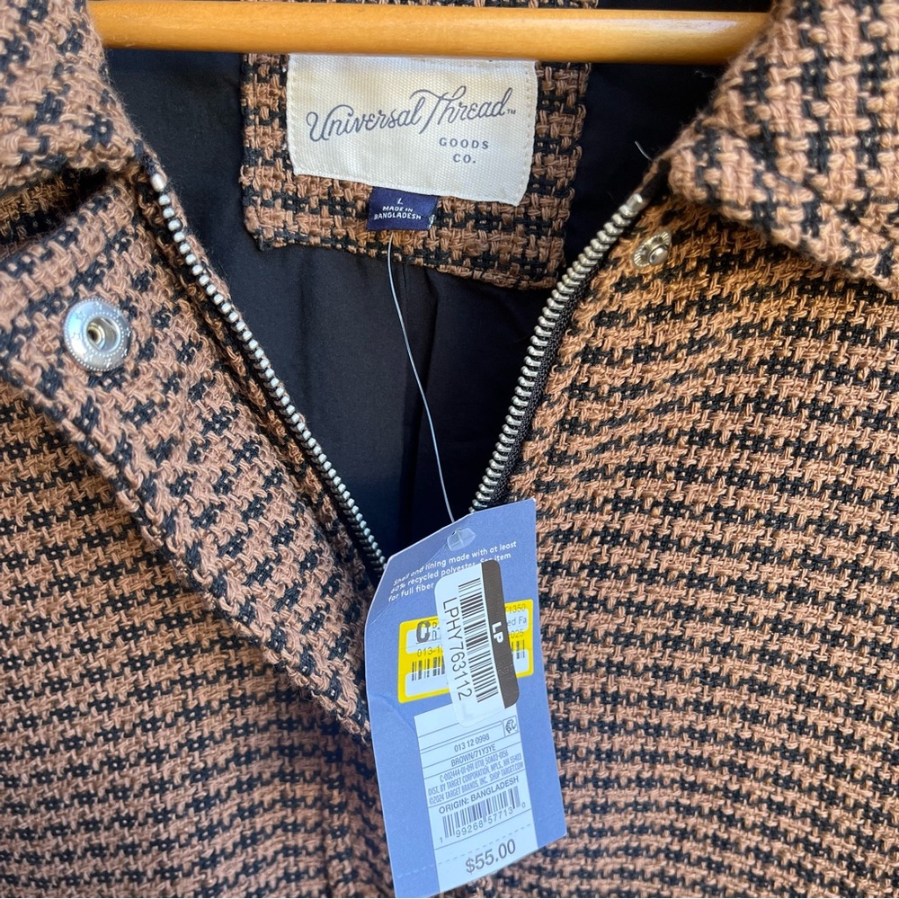 Universal Thread Brown Tweed Jacket NWT - image 3
